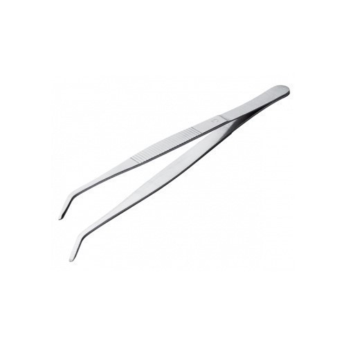 PINZA EMPLATAR INOXIBAR PUNTA CURVA 18CMS